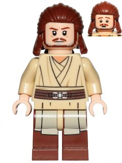 LEGO Minifigure -- Qui-Gon Jinn, without Cape (75169)-Star Wars / Star Wars Episode 1 -- SW0810 -- Creative Brick Builders